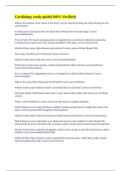Cardiology study guide(100% Verified)