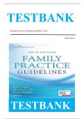 Family Practice Guidelines 5th Edition Cash Glass Mullen Test Bank COMPLETE QUESTIONS AND ANSWERS 100&percnt; CORRECT&vert; GRADED A&plus; LATEST UPDATE