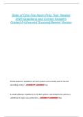 State of Ohio Fire Alarm Prep Test  Newest  2025 Questions and Correct Answers  Graded A&plus;&vert;Assured Success&vert;Newest Version 
