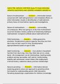 CWCM PRE-SERVICE CERTIFIED QUALITY EXAM 2025&sol;2026  UPDATED QUESTIONS AND VERIFIED ANSWERS GRADED A&plus;