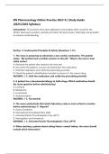 RN Pharmacology Online Practice 2023 A &vert; Study Guide &lpar;2025&sol;2026 Syllabus&rpar;