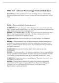 NURS 5334 - Advanced Pharmacology&colon; Final Exam Study Guide