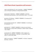 USA Pharm Exam 4 questions with answers