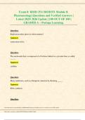 BIOD 351&sol; BIOD351 Module 8&colon;Pharmacology&vert; Questions and Answers With Complete Solution
