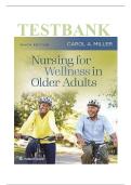 Nursing for Wellness in Older Adults Miller 9th Edition Test Bank