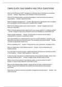 CMPE QUICK QUIZ-SAMPLE MULTIPLE QUESTIONS 