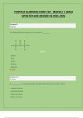 PORTAGE LEARNING CHEM 210 - MODULE 1 EXAM UPDATED AND REVISED IN 2025-2026