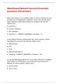 WatchGuard Network Security Essentials questions with answers
