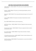 LDR FINAL EXAM QUESTIONS AND ANSWERS