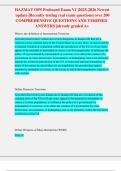 HAZMAT OPS Proboard Exam V1 &vert;2025-2026 Newest  update &vert;Recently testing real exam questions&vert; over 200  COMPREHENSIVE QUESTIONS AND VERIFIED ANSWERS &vert;already graded A