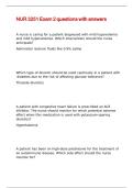 NUR 3251 Exam 2 questions with answers