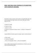 BSNC 1000 FINAL EXAM &lpar;MODULE 8-10&rpar; QUESTIONS WITH COMPLETE ANSWERS&period;