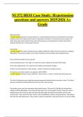 NU372 HESI Case Study&colon; Hypertension &vert; Verified Questions & Correct Answers &vert; Latest A&plus; Grade 2025&sol;2026