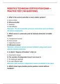 ROBOTICS TECHNICIAN CERTIFICATION EXAM &mdash;  PRACTICE TEST &lpar;100 QUESTIONS&rpar; 