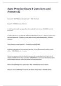 Apex Practice Exam 3 Questions and Answers