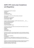 AAPC CPC exam prep Compliance and Regulatory NEWEST 2026&sol;2027 ACTUAL EXAM COMPLETE QUESTIONS AND CORRECT DETAILED ANSWERS &lpar;VERIFIED ANSWERS&rpar; &vert;ALREADY GRADED A&plus;&vert;&vert;BRAND NEW&excl;&excl;