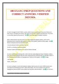 480 EXAM 2 PREP QUESTIONS AND CORRECT ANSWERS&period; VERIFIED 2025&sol;2026&period;