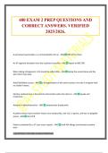 480 EXAM 2 PREP QUESTIONS AND CORRECT ANSWERS&period; VERIFIED 2025&sol;2026&period;
