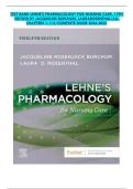 Lehne&rsquo;s Pharmacology for Nursing Care &lpar;12th Edition&comma; Jacqueline Burchum & Laura Rosenthal&rpar; &ndash; Complete Test Bank & Full Guide &lpar;Chapters 1&ndash;112&rpar;