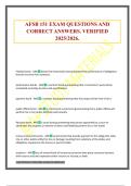 AFSB 151 EXAM QUESTIONS AND CORRECT ANSWERS&period; VERIFIED 2025&sol;2026&period;