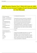 ARRT Registry Practice Test 1 With All Correct & 100% Verified Answers |Actual Complete Exam| Already Graded A+ (Just Released)