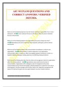 AIC-M EXAM QUESTIONS AND CORRECT ANSWERS&period; VERIFIED 2025&sol;2026&period;