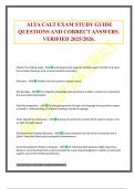 ALTA CALT EXAM STUDY GUIDE QUESTIONS AND CORRECT ANSWERS&period; VERIFIED 2025&sol;2026&period;