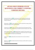 APUSH AMSCO PERIOD 6 EXAM QUESTIONS AND CORRECT ANSWERS&period; VERIFIED 2025&sol;2026&period;