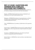 MGT 411 EXAM 1 QUESTIONS AND ANSWERS WITH COMPLETE SOLUTIONS 100&percnt; CORRECT&excl;&excl;&excl;