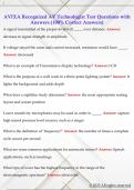 AVIXA Recognized AV Technologist Test Questions with  Answers &lpar;100&percnt; Correct Answers&rpar; 
