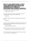 MGT 411 ASU GREER EXAM 1 STUDY GUIDE &lpar;MIDTERM&rpar; QUESTIONS AND ANSWERS WITH COMPLETE SOLUTIONS 100&percnt; CORRECT RATED A&plus;