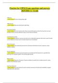 CPPM Exam Practice | Verified Questions & Correct Answers | Latest A+ Grade 2025/2026
