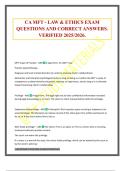 CA MFT - LAW & ETHICS EXAM QUESTIONS AND CORRECT ANSWERS&period; VERIFIED 2025&sol;2026&period;