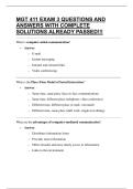 MGT 411 EXAM 3 QUESTIONS AND ANSWERS WITH COMPLETE SOLUTIONS ALREADY PASSED&excl;&excl;&excl;