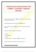 COMM 226 EXAM QUESTIONS AND CORRECT ANSWERS&period; VERIFIED 2025&sol;2026&period;