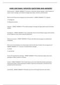NURS 108 EXAM 2 UPDATED QUESTIONS AND ANSWERS