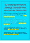 ATI PN Medical Surgical Proctored Exam Newest  2025-2026 &sol;ATI PN Medical Surgical Proctored   Preparation &sol;ATI PN Medical Surgical Proctored  Practice Exam With Complete Questions And Correct  Answers &vert;Already Graded A&plus;&vert;&vert;Brand New Versions&excl;&excl; 