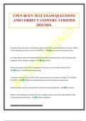 CPEN BCEN TEST EXAM QUESTIONS AND CORRECT ANSWERS&period; VERIFIED 2025&sol;2026&period;
