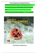 Solution Manual &ndash; Project Management&colon; The Managerial Process &lpar;8th Edition&rpar; &vert; 2025&sol;2026 Updated Study Guide