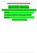 Solution Manual &ndash; Managerial Accounting&colon; Tools for Business Decision Making &lpar;10th Edition&rpar;