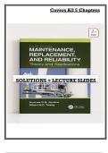 &lpar;2025&sol;2026&rpar; Maintenance&comma; Replacement & Reliability &ndash; 3rd Edition Tsang &lpar;2022&rpar; Complete Solution Manual