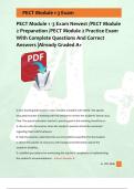 PECT Module 1 -3 Exam Newest &sol;PECT Module  2 Preparation &sol;PECT Module 2 Practice Exam  With Complete Questions And Correct  Answers &vert;Already Graded A&plus; 