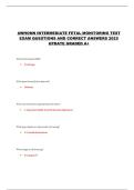 AWHONN INTERMEDIATE FETAL MONITORING TEST EXAM QUESTIONS AND CORRECT ANSWERS 2025 UPDATE GRADED A&plus;