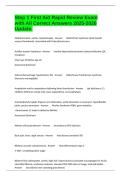 Step 1 First Aid Rapid Review Exam with All Correct Answers 2025-2026 Update&period;