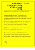 CON 1100V - UNDERSTANDING REGULATIONS EXAM QUESTIONS AND ANSWERS 2026