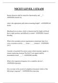 NICET LEVEL 1 EXAM QUESTIONS AND ANSWERS 2026