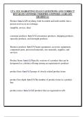 UTA 3321 MARKETING EXAM 3 QUESTIONS AND CORRECT  DETAILED ANSWERS &lpar;VERIFIED ANSWERS&rpar; ALREADY  GRADED A&plus; 