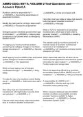 AMMO CDCs SET A&comma; VOLUME 2 Test Questions and Answers Rated A