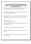 UTA MARK 3370 TEST 1 REVIEW QUESTIONS AND  CORRECT DETAILED ANSWERS &lpar;VERIFIED ANSWERS&rpar;  ALREADY GRADED A&plus; 