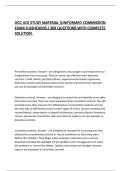 OCC UCE STUDY MATERIAL &lpar;UNIFORMED COMMISSION EXAM FLASHCARDS&period;&rpar; 369 QUESTIONS WITH COMPLETE SOLUTION&period;
